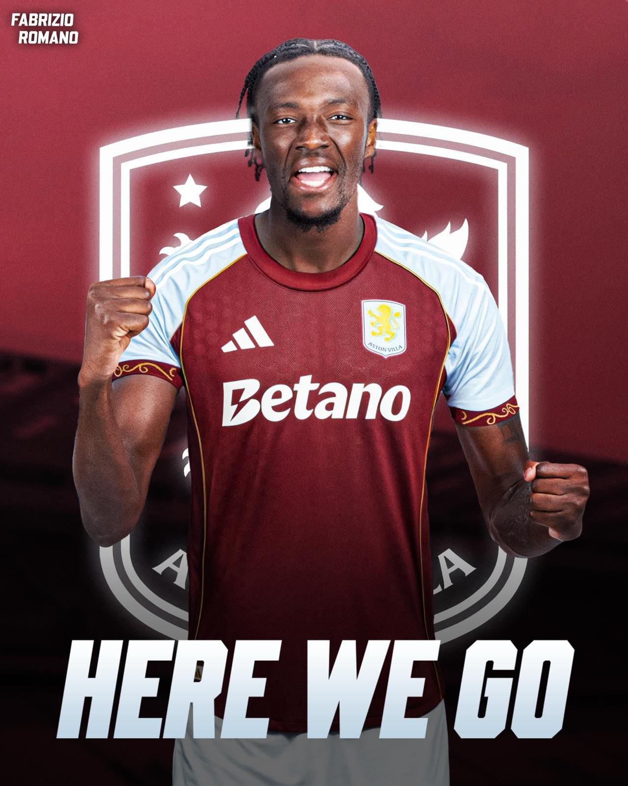 HWG！罗马诺：亚伯拉罕加盟阿斯顿维拉，转会费2100万英镑