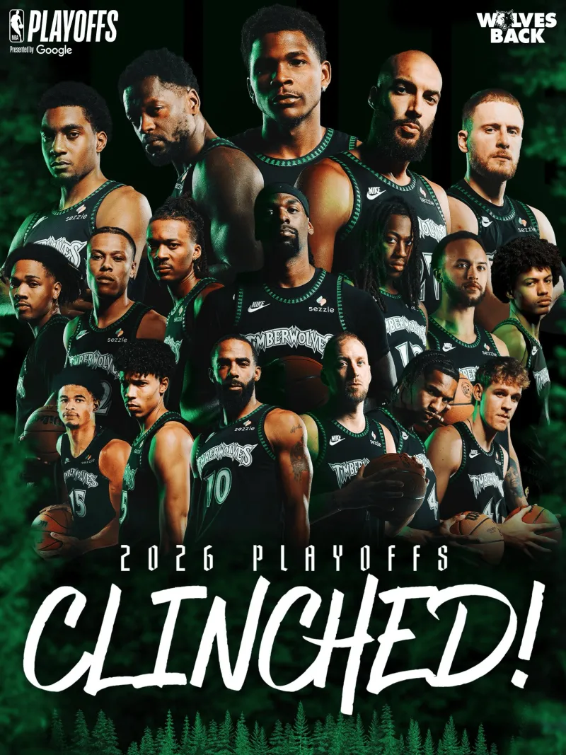 hth华体会官网-森林狼连续5年打进季后赛，此前17年期间仅17-18打进季后赛